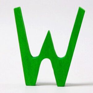 NWT Grimm's Wooden Toys Anthroposophical Letter W